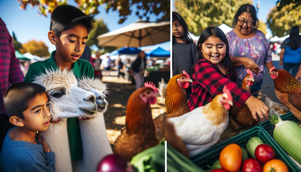 close up farm animal interactions