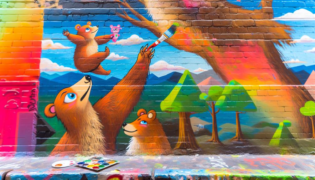 creative and colorful murals