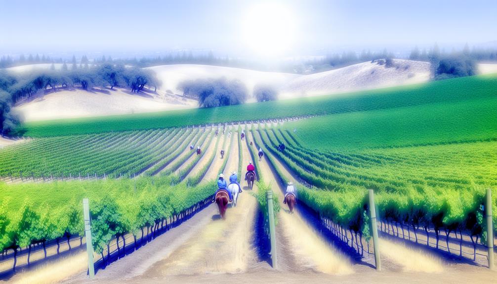 equestrian adventures through vineyards