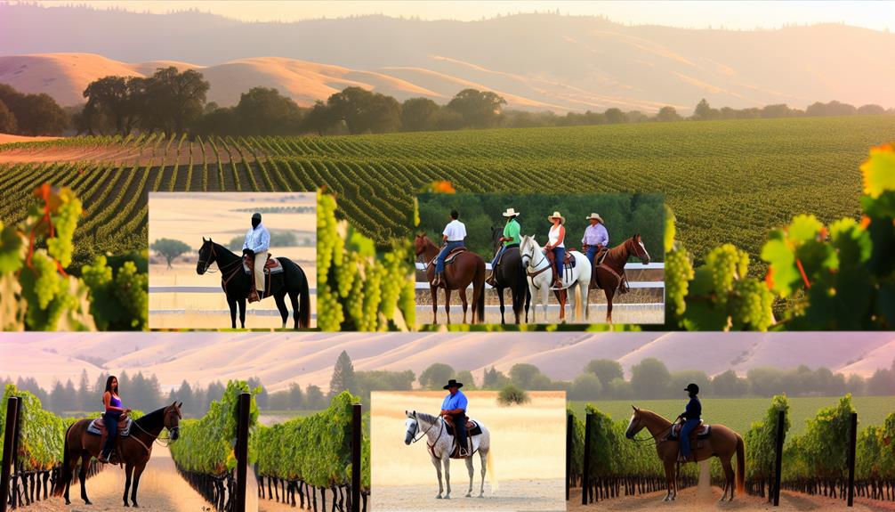 equestrian center with vineyard rides