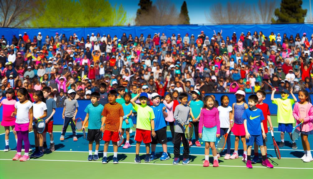 exciting youth tennis competition