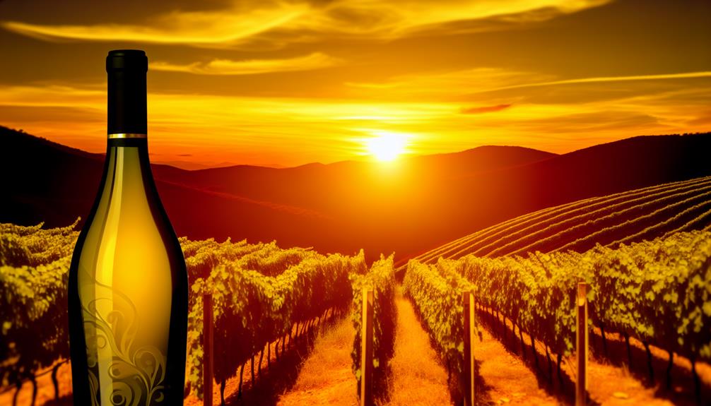 harvesting grapes at dusk