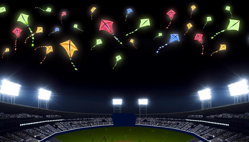 kite night under lights