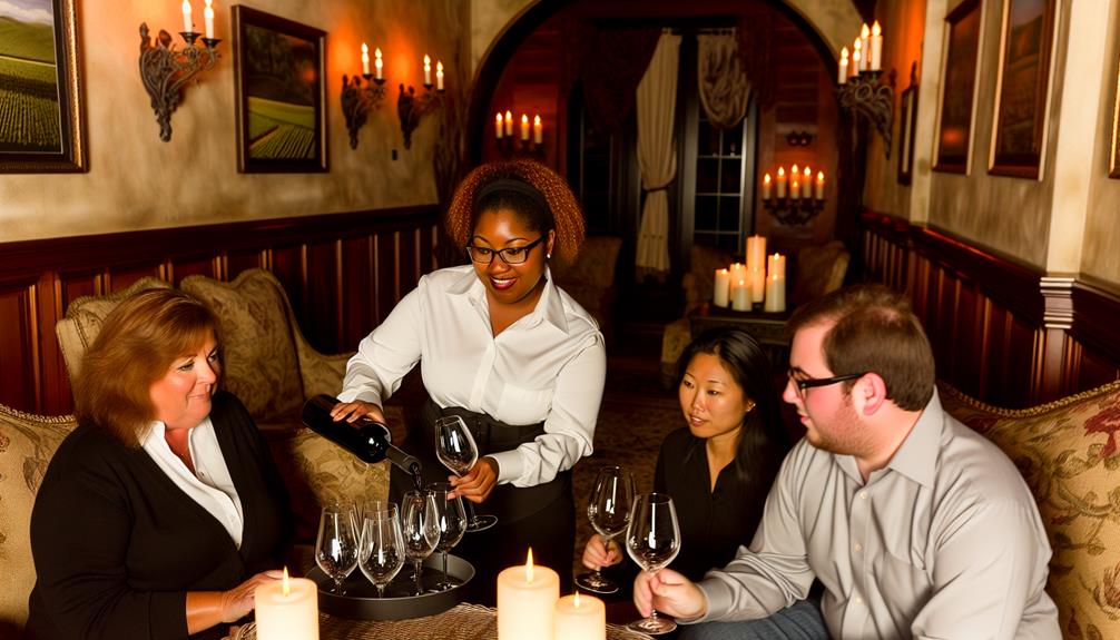 luxurious wine tastings offered