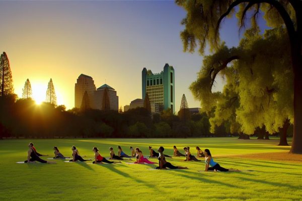 outdoor yoga in sacramento