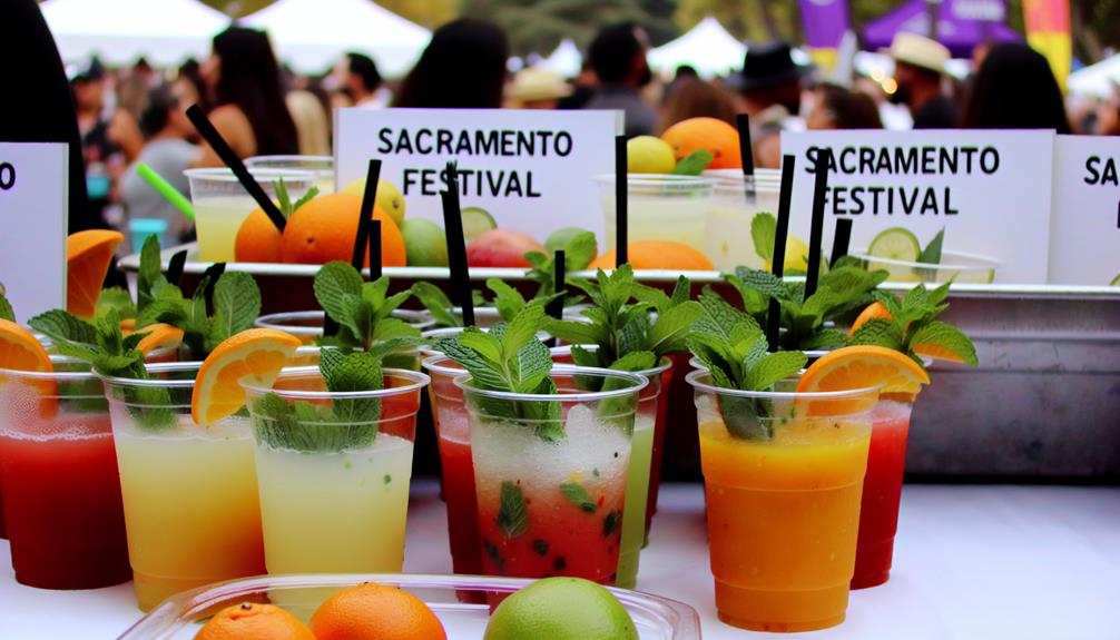 refreshing array of beverages