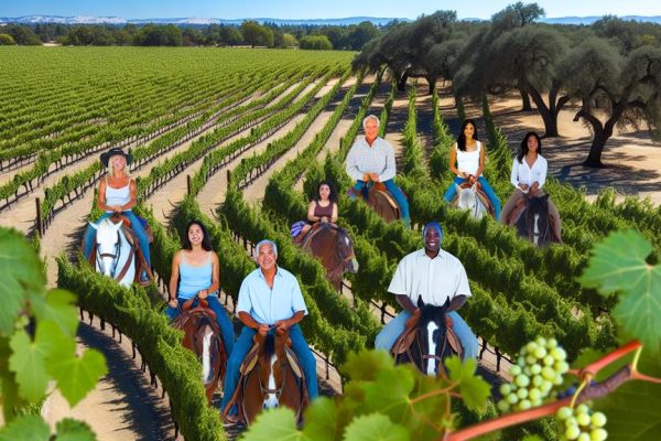 vineyard horseback riding options