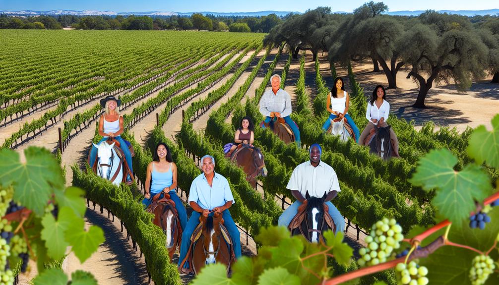 vineyard horseback riding options