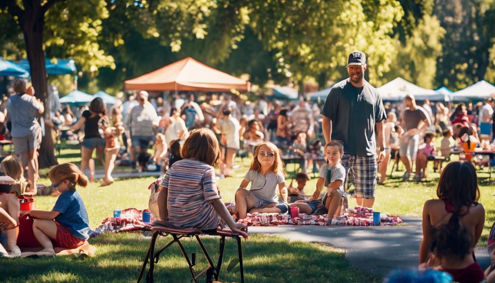 community picnic at park